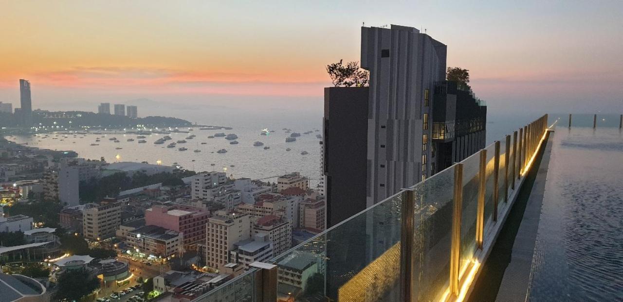 Base Central Pattaya Long Balcony King-Bed With Infinity Pool & Free Netflix! المظهر الخارجي الصورة