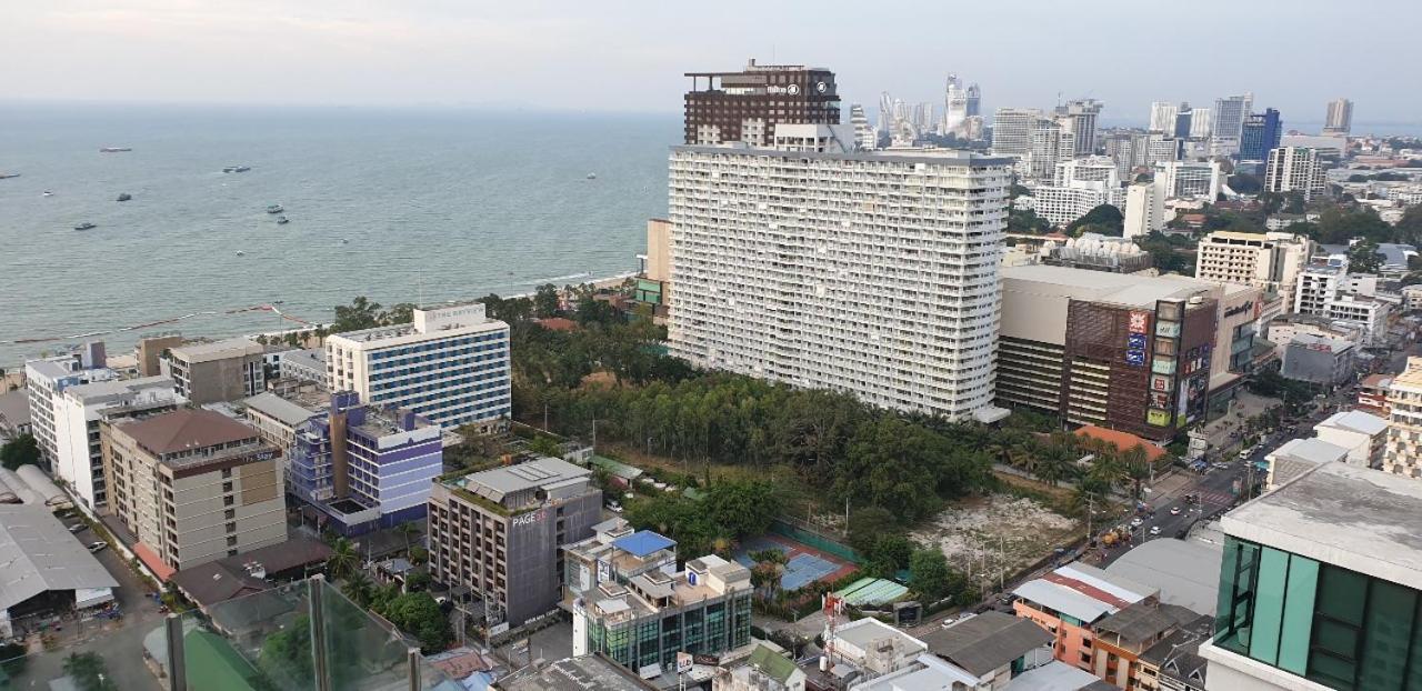 Base Central Pattaya Long Balcony King-Bed With Infinity Pool & Free Netflix! المظهر الخارجي الصورة